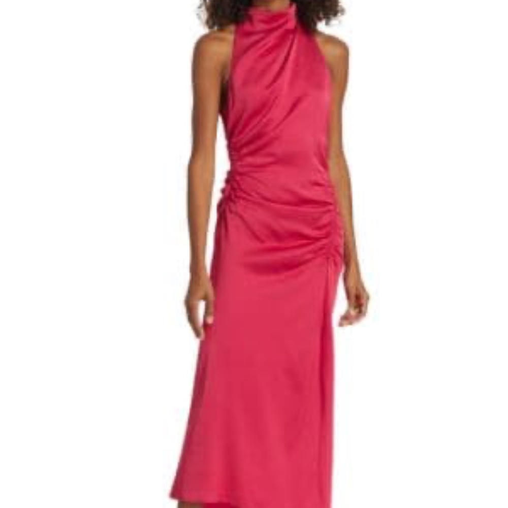 A.L.C. Deep Fuschia Satin Dress